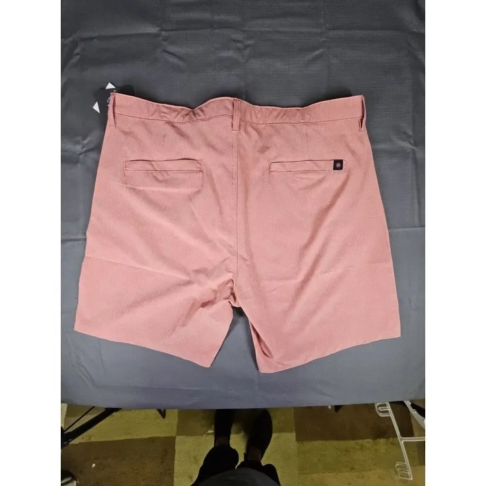 NEW Mountain‎ & Isle Hybrid Stretch Breathable Salmon Colored Shorts Size 38